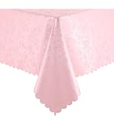 Smiry Rectangle Table Cloth, Waterproof Heavy Duty Vinyl Tablecloths, Wipeable Washable Table Cov...
