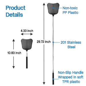 flyswatter 2 pack,best fly swatter,fly swatters for indoors,extendable fly swatte