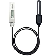 ECOWITT WH51L Soil Moisture Sensor with 1m/3.28ft PVC Wire Probe, LCD Display, Needs to Pair with...
