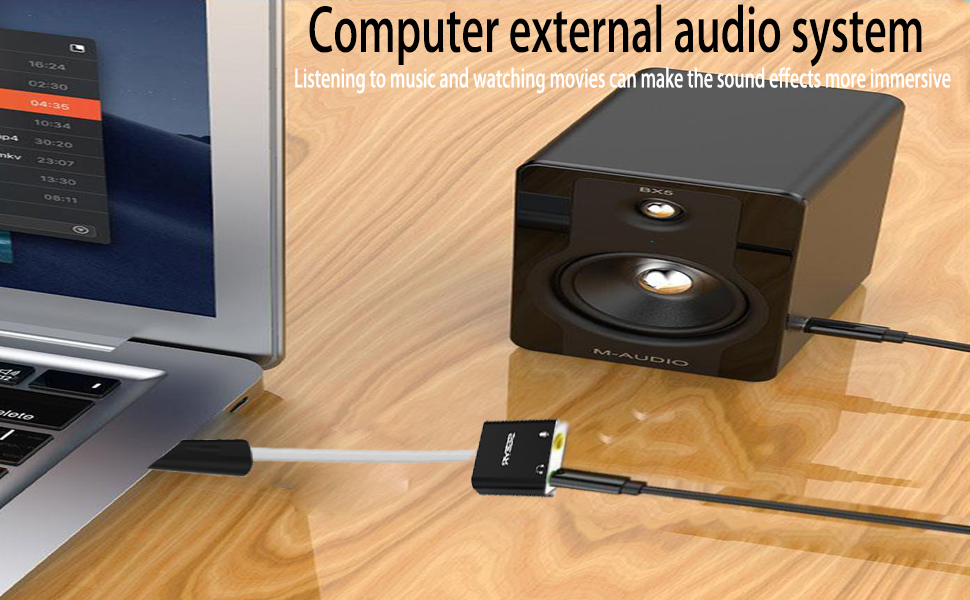 Computer external audio system