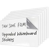 T&amp;W SAME FILM 6PACK Dry Erase Contact Paper,Dry Erase Sheets,White Board Paper,Desk Whiteboard fo...