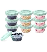 Bentgo Prep - 20 Piece 8 oz Leak-Proof Deli Containers with Lids,