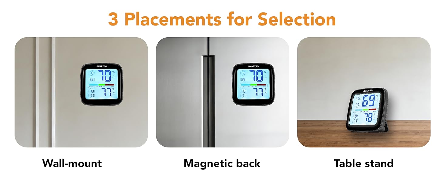 Digital Hygrometer Indoor Thermometer Room Humidity Gauge