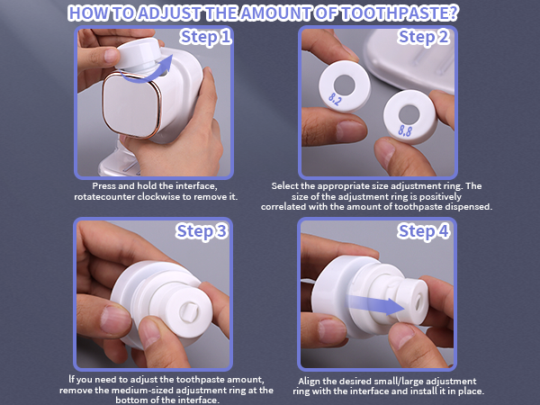 Wall Mounted Electric Toothpaste Dispenser for Kids and Adults