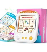 Interactive Educational Learning Tablet Toy for Kids,Screen-Free Phonics Learning Toy with 30 Fla...