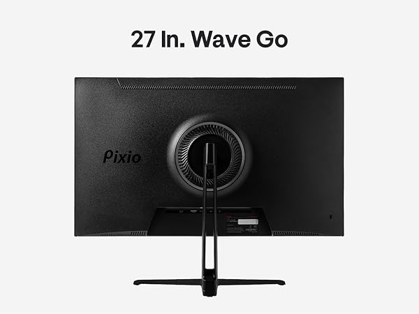 Pixio PX275 Wave 27 inch 100Hz Refresh Rate QHD 1440p Resolution IPS Panel 1ms MPRT Response Time Ga...