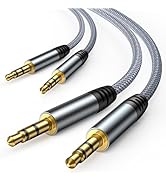 oldboytech 2 Pack AUX Cord, 3.5mm Audio Cable [4ft/1.2M, Hi-Fi Sound] Nylon Braided AUX Auxiliary...