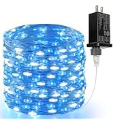 66Ft 200 LED Fairy Lights Plug in, Waterproof String Lights Outdoor &amp; Indoor 8 Modes Christmas Li...