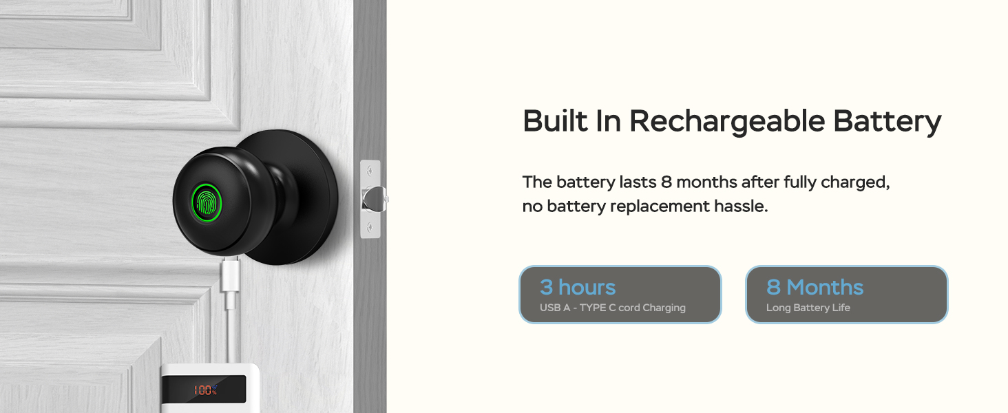 built in rechargeable battery