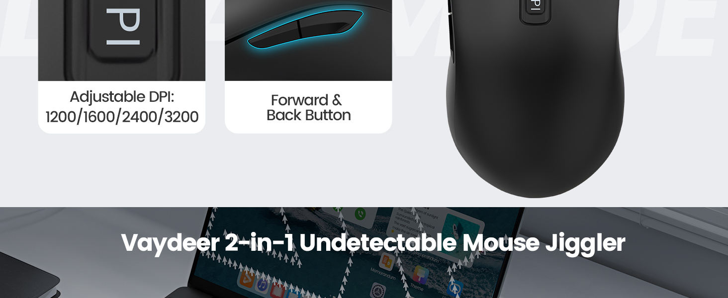 Wireless Mice with Build-in Mouse Jiggler Mover