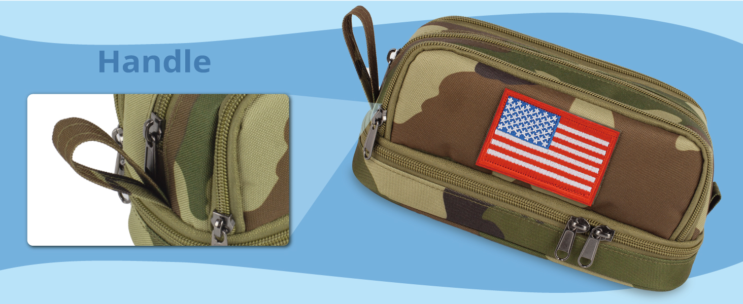 Large Capacity Pencil Case for Boys,Tool Bag for Middle School College Office Organizer for Kids