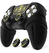 PlayVital Runes Edition Silicone Cover Skin for ps5 Controller with Thumb Grips &amp; Touchpad Skin &amp;...