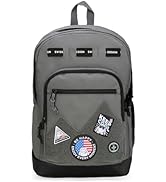 Swissdigital Design Big Student Laptop Backpack with Fun Personalized Patches For College Boys &amp; ...