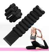Ankle &amp; Wrist Weights for Women and Men, Wearable Strong Arm &amp; Leg Weights Set of 2 (1Lb Each), A...