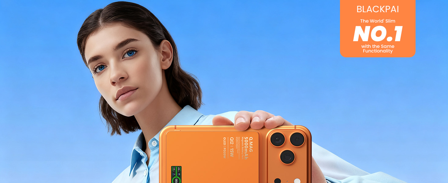 5000mAh Qi2 Magnetic Power Bank With Apple Watch Charger