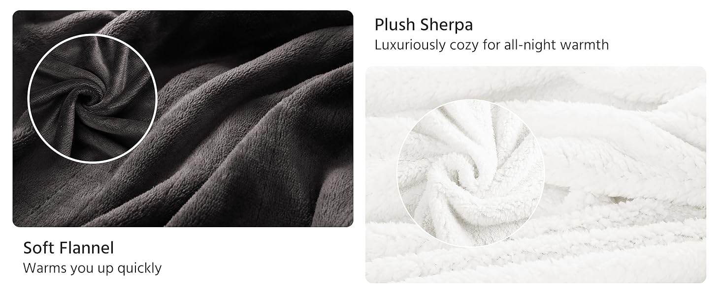 SOFT FLANNEL &amp;amp; PLUSH SHERPA