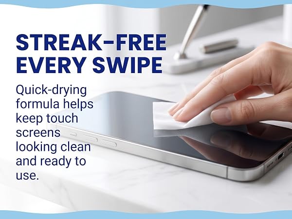 Lens and Screen Cleaning Wipes for Eyeglasses, Touch Screens, Cameras, Anti-Fog,