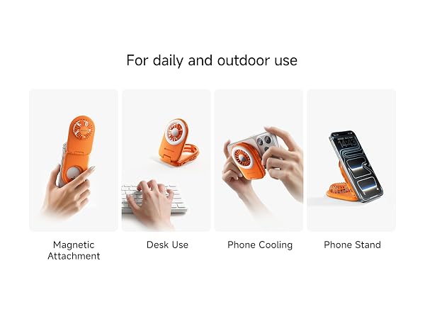 Magnetic phone fan