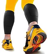 Calf Compression Sleeve by SPARTHOS (Pair) – Leg Compression Brace for Men and Women – Shin Splin...