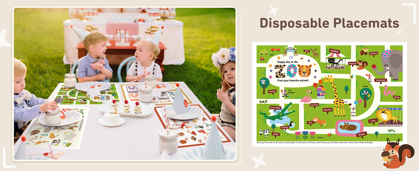 Disposable Placemats for Baby