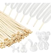 100Pcs clear 260 Balloons Clear Long Skinny Latex Balloon for Animal Ballons, Premium Quality Bal...