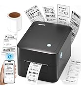 iDPRT Desktop Label Maker Bluetooth Thermal Shipping Label Printer for Parcel Shipping, Small Bus...