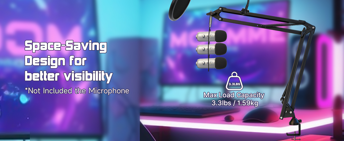Heavy Duty Mic Boom Arm