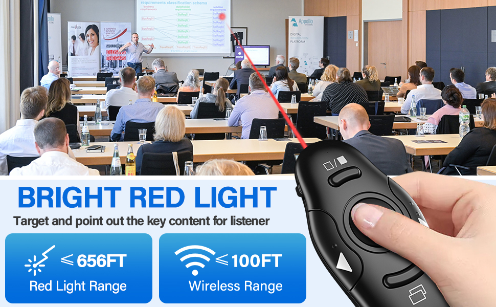 computer clicker for presentations with laser