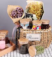 Glass Food Storage Jars, ENLOY 3-Piece Glass Canisters Food Storage Containers with Airtight Bamb...