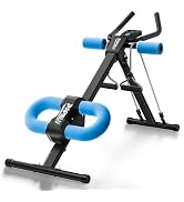Abdominal Trainers - Adjustable Ab Trainer Machine, Foldable Abdominal Workout Equipment with Kne...