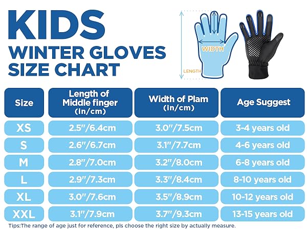  kid winter gloves