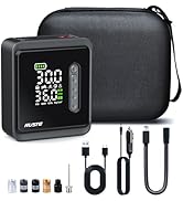 NUSTE Portable Tire Inflator Air Compressor, 150PSI Cordless Air Pump for Car Tires, 3X Faster Ba...