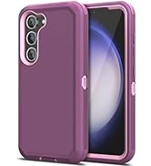 Jiunai for Samsung Galaxy S23 Case Heavy Duty Rugged Shockproof Dual Layer Port Protection Hybrid...