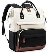 LOVEVOOK Laptop Backpack for Women, 15.6 Inch Work Business Backpacks Purse with USB Port, Large ...