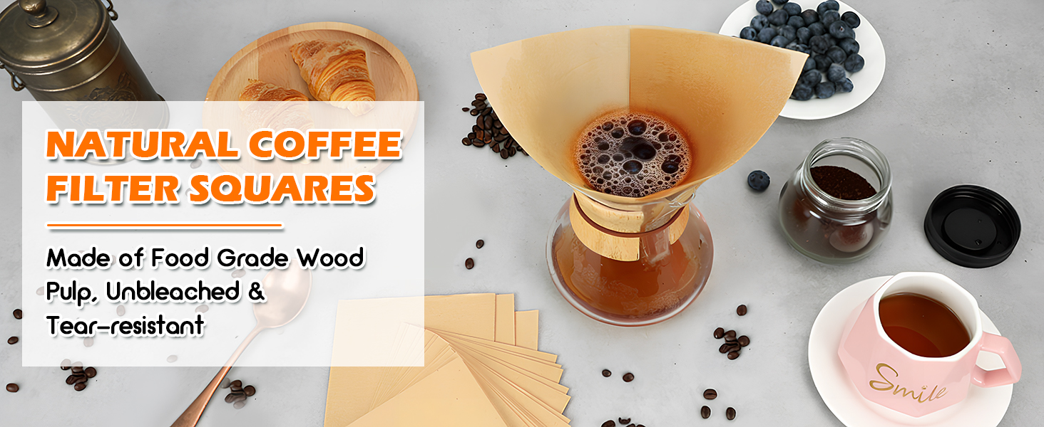 pre-folded pour over coffee filters