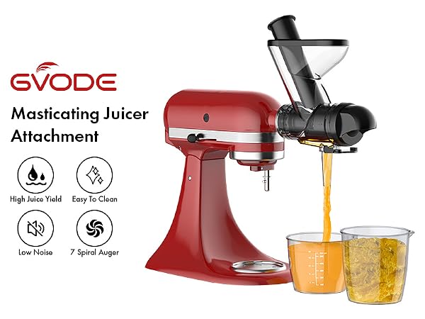 Masticating Juicer Attachment for KitchenAid Stand Mixer