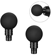 UNSVM Massage Gun Heads, 2 PCS Round-Heads Replaceable Massage Attachments, 0.75 Inch Diameter Ma...