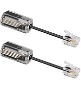 Uvital Telephone Cord Detangler, Anti-Tangle Telephone Handset Cable 360 Degree Rotating Landline...