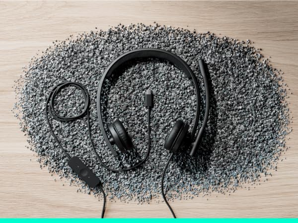 Logitech H570e USB Headset with Noise-Canceling Mics and Inline Controls