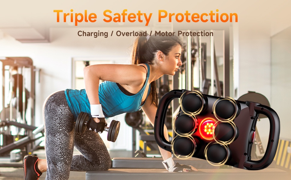 6-Head Massage Gun Set, Deep Tissue Percussion Massager