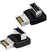 WENZIYAXU 90 Degree Right Angle USB Type-E Adapter, USB Type E Connector for Motherboard Internal...