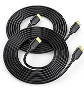 UVOOI 4K HDMI Cable 3FT 2-Pack, High Speed HDMI to HDMI Cable 3 Feet HDMI 2.0 Cord Supports 4K@60...