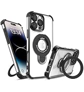 IAIYOXI for iPhone 16 Pro Max Case with Strong Magnetic Ring Stand, Military-Grade Shockproof, 4 ...