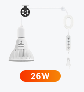 RDJ Bouns Hanging Grow Lights for Indoor Plants, 26W Full Spectrum (300W Equivalent) 4H/8H/12H Ti...