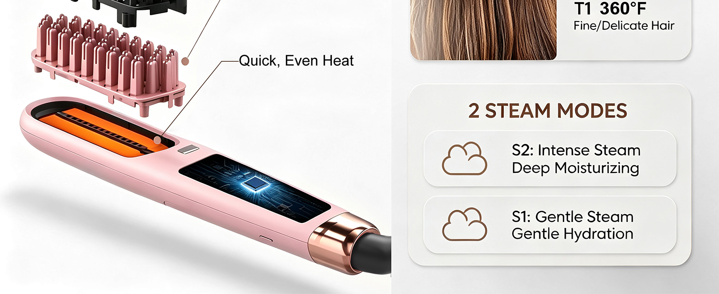 steam hair brush