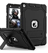 ZoneFoker Case for iPad 9th/8th/7th Generation 2021/2020/2019(10.2 inch), Heavy Duty Military Gra...