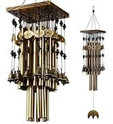 YLYYCC Wind Chimes for Outside, 30"Memorial Wind Chimes with 24 Copper Tubes and 16 Copper Bell f...