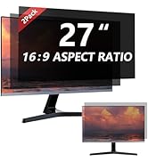 [2 Pack] 27 Inch Computer Monitor Privacy Screen for 16:9 Aspect Ratio - Privacy Shield and Anti-...
