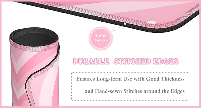 cute desk decor pink mouse pad