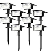 nipify Solar Spot Lights Outdoor Motion Sensor, [8 Pack/62 LED]3 Modes Solar Landscape Spotlights...